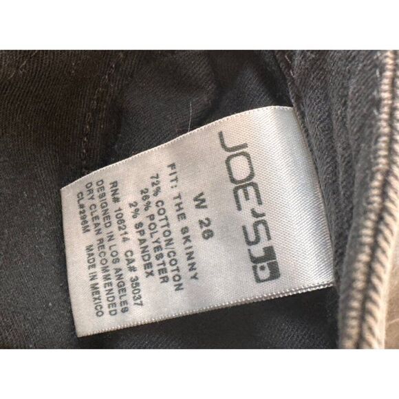 Joe's Jeans "The Skinny" Denim Jeans Grey Sz 28 GUC Stretchy Comfy Chic Vibes - Picture 4 of 9